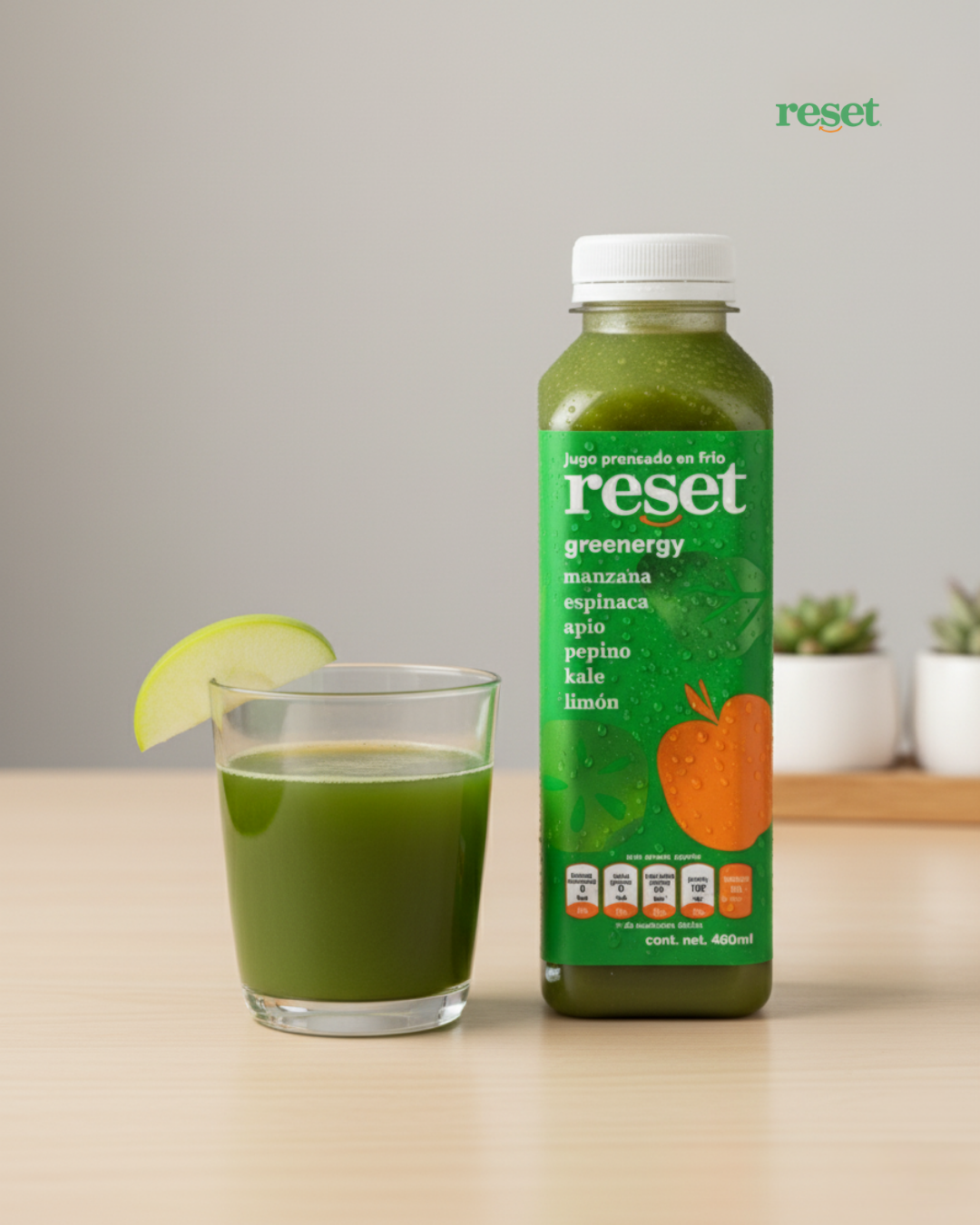 greenergy jugo verde antioxidante – reset juice